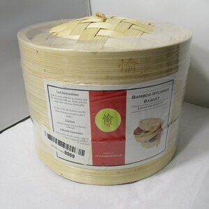 New Bamboo Steamer Basket Asian Cuisine Cooking Tool
